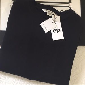 NWT Eleven Paris Black Panels Crew Neck Sweatshirt